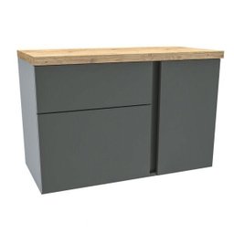 Gabinete para Banheiro 1 Porta 2 Gavetas Castellon  - 3