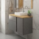 Ver imagem 1 de Gabinete para Banheiro 1 Porta 2 Gavetas Castellon 