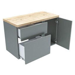 Gabinete para Banheiro 1 Porta 2 Gavetas Castellon  - 2