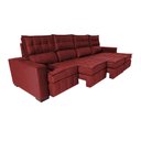 Ver mais imagens de Sofá Retrátil e Reclinável 3.20m Molas Ensacadas e Costura Tripla Cama inBox Nobre Suede