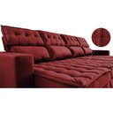 Ver imagem 4 de Sofá Retrátil e Reclinável 3.20m Molas Ensacadas e Costura Tripla Cama inBox Nobre Suede