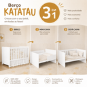 Ver imagem 7 de Berço Katatau 3 em 1 para Colchão 130x 70cm 100% MDF Branco/Fosco