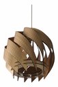 Ver imagem 2 de Luminária Decorativa Teto Madeira Mdf 35x35x40cm C/ Pendente
