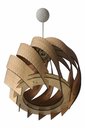 Ver imagem 3 de Luminária Decorativa Teto Madeira Mdf 35x35x40cm C/ Pendente
