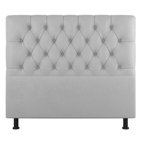 Cabeceira Cama Box Solteiro Nice 100cm Suede Cinza Claro- Abmaza