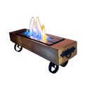 Ver imagem 1 de Lareira Álcool Ecológica Decoração Mesa chão MADEIRA DEMOLIÇÃO dormente 50 cm MINAS ARTE PRÓPRIA LAR