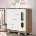 Ver imagem 1 de Cômoda Sapateira 4 Gavetas 1 Porta Katatau 