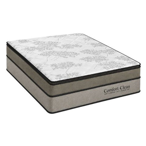 Colchão Casal Sr Life Comfort Clean Espuma D33 138x188x28cm Bege