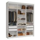 Ver imagem 3 de Guarda-roupa Closet 4 Gavetas 180cm Venus Madesa