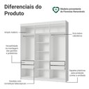 Ver imagem 5 de Guarda-roupa Closet 4 Gavetas 180cm Venus Madesa