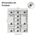 Ver imagem 4 de Guarda-roupa Closet 4 Gavetas 180cm Venus Madesa