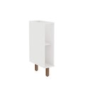 Ver imagem 1 de Balcão para Cozinha Modulada 20cm Nicho e 1 Prateleira Mdf Cor:branco