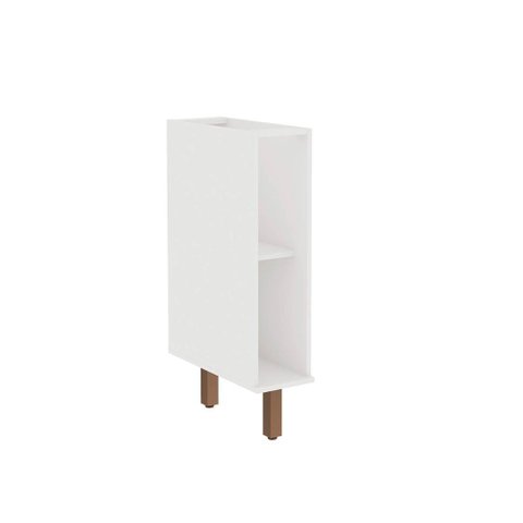 Balcão para Cozinha Modulada 20cm Nicho e 1 Prateleira Mdf Cor:branco