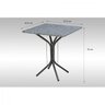 Conjunto Sala de Jantar 1 Mesa Tampo Granito Quadrado 4 Cadeiras Thais - 4