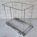 Ver imagem 7 de Lixeira Dupla Deslizante de Embutir Armário para Cozinha 10L Corrediça Tampa Basculante