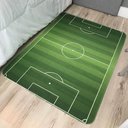 Ver imagem 1 de Tapete Kids Divertido 95cm X 1,30m Antiderrapante - Futebol