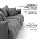 Ver imagem 7 de Conjunto Sofá 200cm e Puff Comfy CabeCasa MadeiraOriginals