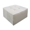 Puff Decorativo Quadrado 65x65 Linho Bege para Sala e Quarto Bz Home Decor - 2