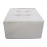 Puff Decorativo Quadrado 65x65 Linho Bege para Sala e Quarto Bz Home Decor - 3