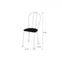 Ver imagem 4 de Conjunto Sala de Jantar Mesa Tampo de Granito Quadrada com 4 Cadeira Thais