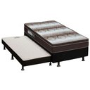 Ver imagem 1 de Cama Box c/Auxiliar Solteiro: Colchão Ortopédico Ortobom Light + Base CRC Courano Black(88x188)