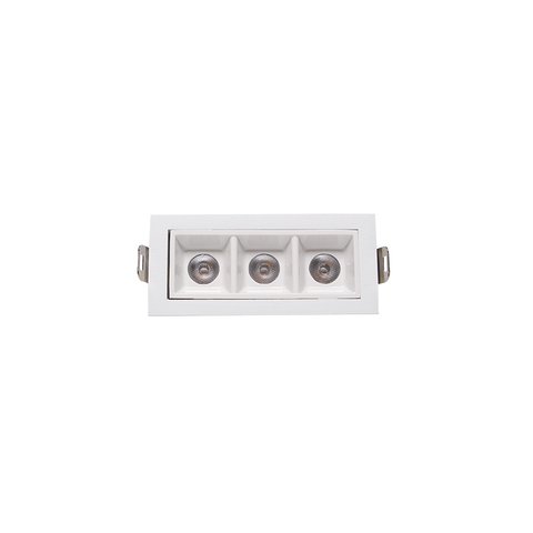 Luminária de Teto Spot Branco Led Taschibra Luz Pontual Arch 6w Embutir 2700k - Branco - Luz Quente