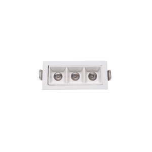 Luminária de Teto Spot Branco Led Taschibra Luz Pontual Arch 6w Embutir 2700k - Branco - Luz Quente