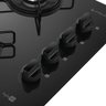 Cooktop 4 Bocas Preto Mesa de Vidro Atlas Agile Up Mega Chama Bivolt - 4
