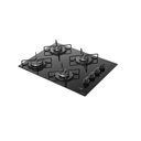 Ver imagem 3 de Cooktop 4 Bocas Preto Mesa de Vidro Atlas Agile Up Mega Chama Bivolt