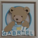 Ver imagem 2 de Quadro Caixa Charme Ursinho com Dadinhos - QDUR-03 BH BABY KIDS