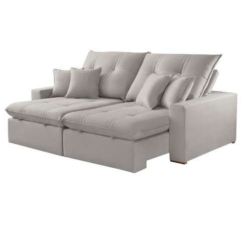 Sofá Retrátil e Reclinável Império 250 Cm Braço 25 Cm Meu Sofá Online