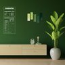 Paleta de Cores Verdes - Quadros ou Placas Modulares com 5 Peças - 2