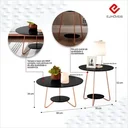 Ver imagem 3 de Conjunto Mesa de Centro Liz Preto