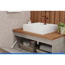 Ver imagem 5 de Conjunto Banheiro c/Espelho Duna/Monet 60cm Cimento MGM