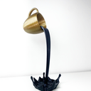 Ver imagem 3 de Kit Decorativo Cantinho do Café - Robert Plant Xícara Flutuante e Letreiro - Preto com Dourado