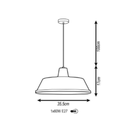 Ver imagem 2 de Pendente Industrial London Cobre  Cobre Interno