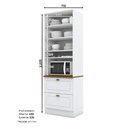 Ver imagem 2 de Torre Quente Henn Americana C350-156 1 Forno 2 Gavetas Branco HP/Nature SE