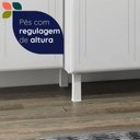 Ver imagem 5 de Cozinha de Aço Compacta Retrô 245cm 5 Peças Topazio Telasul