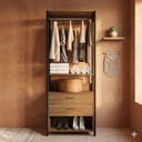 Ver imagem 6 de Módulo para Closet 2 Gavetas 183cm x 72,8cm Byte Marrom/Mel/Preto