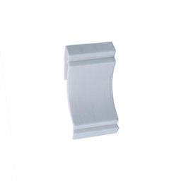Emenda de Rodateto em Pvc 25 Un Azn - Branco Gelo - 1