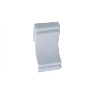 Emenda de Rodateto em Pvc 25 Un Azn - Branco Gelo