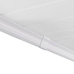 Emenda de Rodateto em Pvc 25 Un Azn - Branco Gelo - 2