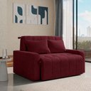 Ver imagem 1 de Sofá Cama para Sala de Estar Amora New Veludo Matrix - Vinho