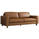 Ver imagem 5 de Sofá 2 Lugares Sala de Estar Recepção 200cm Presley Couro Caramelo Gran Belo