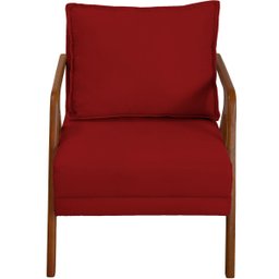 Kit 2 Poltrona Decorativa para Sala Recepção Consultório Reforçada em Madeira Maciça Shine Suede - 3
