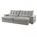 Ver imagem 3 de Sofá Classic Linho 02 Módulos 90 Cm B25 Cm Meu Sofá Online A230 Linho Cinza