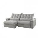 Ver imagem 2 de Sofá Classic Linho 02 Módulos 90 Cm B25 Cm Meu Sofá Online A230 Linho Cinza