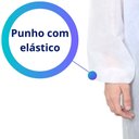 Ver imagem 4 de Avental Descartável TNT Manga Longa Branco 30g - 10 Unidades