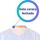 Ver imagem 3 de Avental Descartável TNT Manga Longa Branco 30g - 10 Unidades