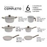 Jogo de Panela Mármol Cerâmica 6 Peças Indução Mimo Style - 2